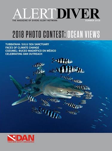 Cover of the Alert Diver Summer 2018 issue