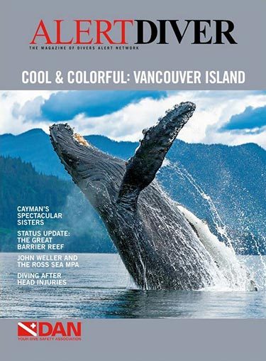 Cover of the Alert Diver Winter 2017 issue
