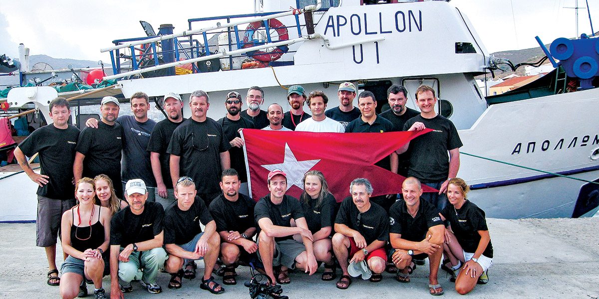 Denoble traveled with the 2006 Britannic dive team