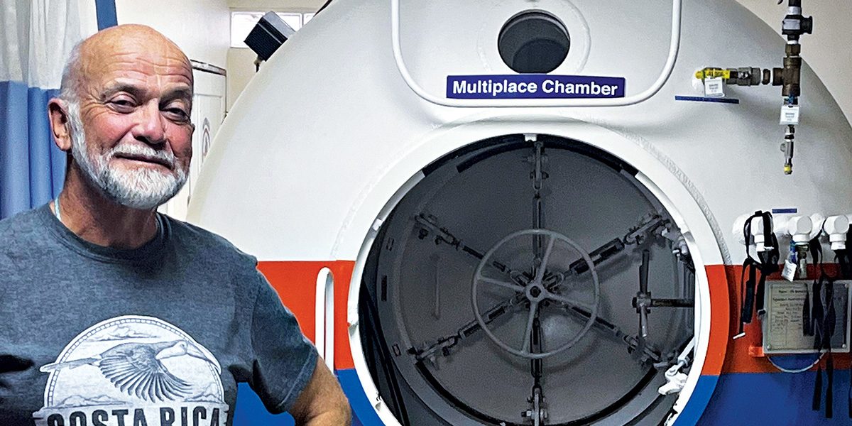 treatment in the hyperbaric chamber