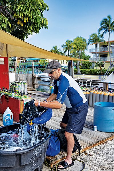 disinfecting your dive gear