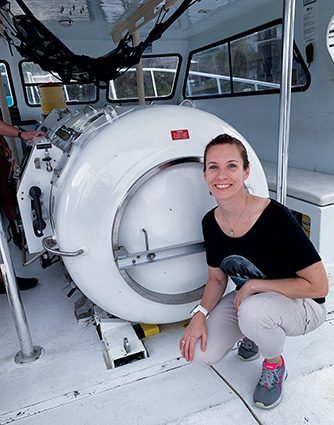 Aquarius Reef Base has a recompression chamber on their boat