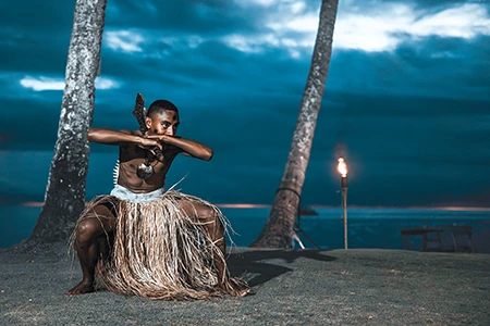 Local performers demonstrate traditional dancing