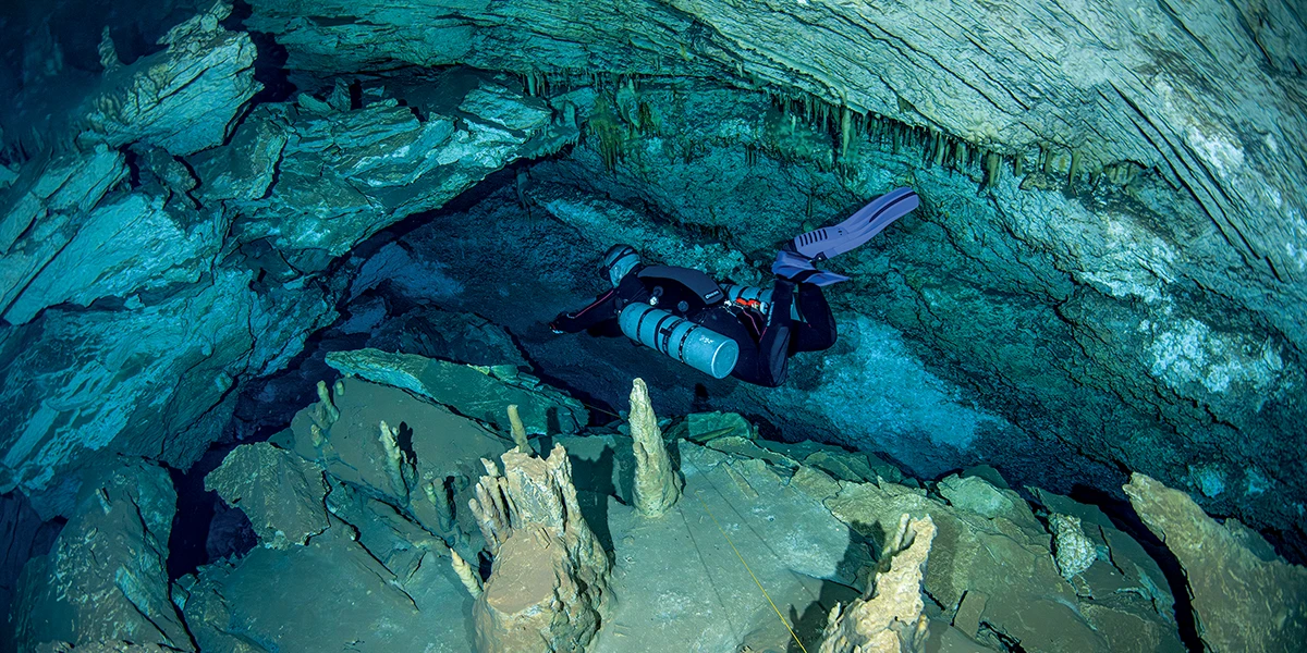 Cave diver.