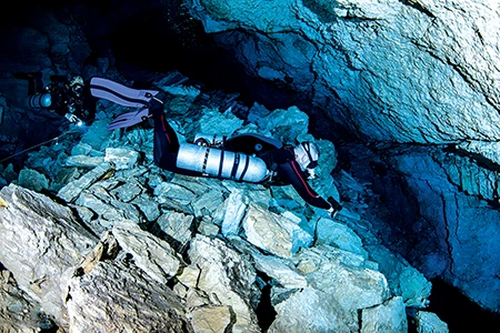 Cave diver.
