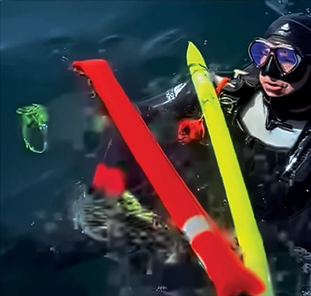 Rescuers find Barry Shively in the water.