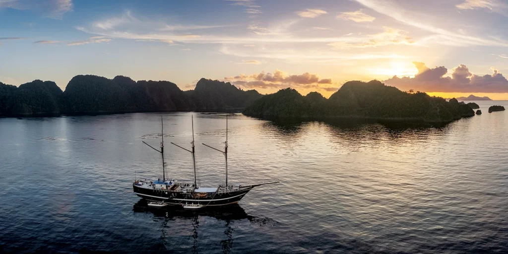 Remote diving destination.