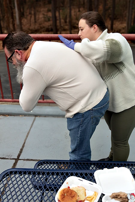 Back blows are more effective for choking and cause fewer injuries than abdominal thrusts (Heimlich maneuver).