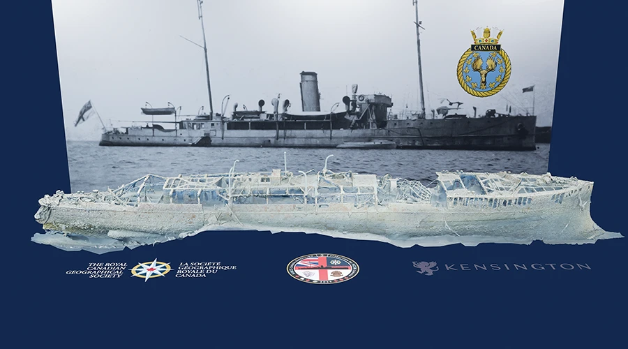 A 3D photogrammetry model of the HMCS Canada wreck