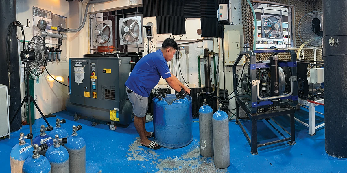 Testing a cylinder