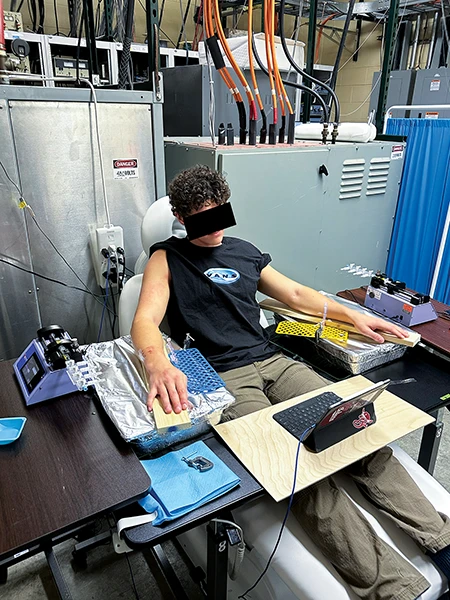 Research studies taking place in the Thermal Extremes Laboratory at the Indiana University School of Public Health–Bloomington.
